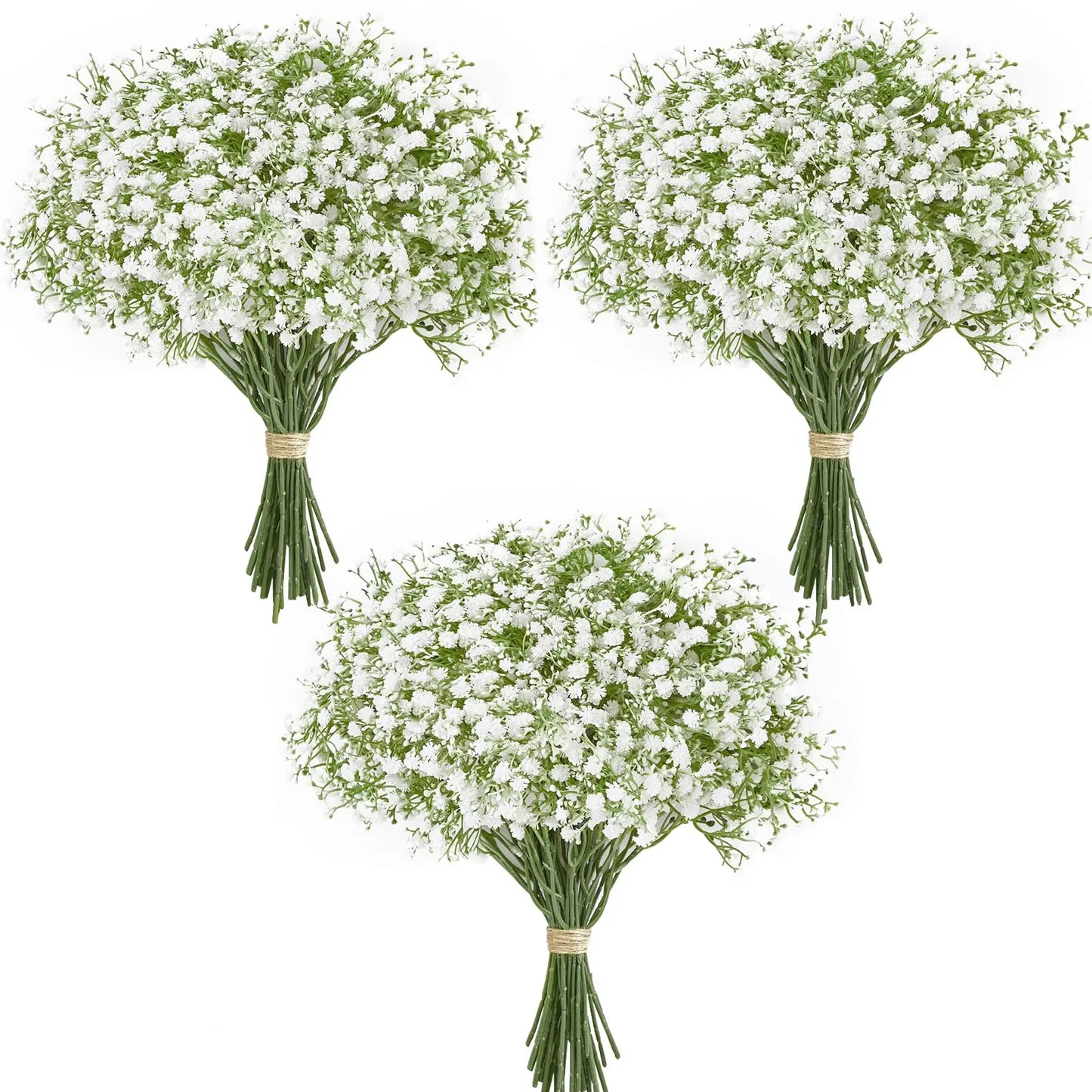 10/15pcs Artificial Baby’s Breath Flowers – Fake Gypsophila for Wedding, Party & Home Decoration DIY Bouquets