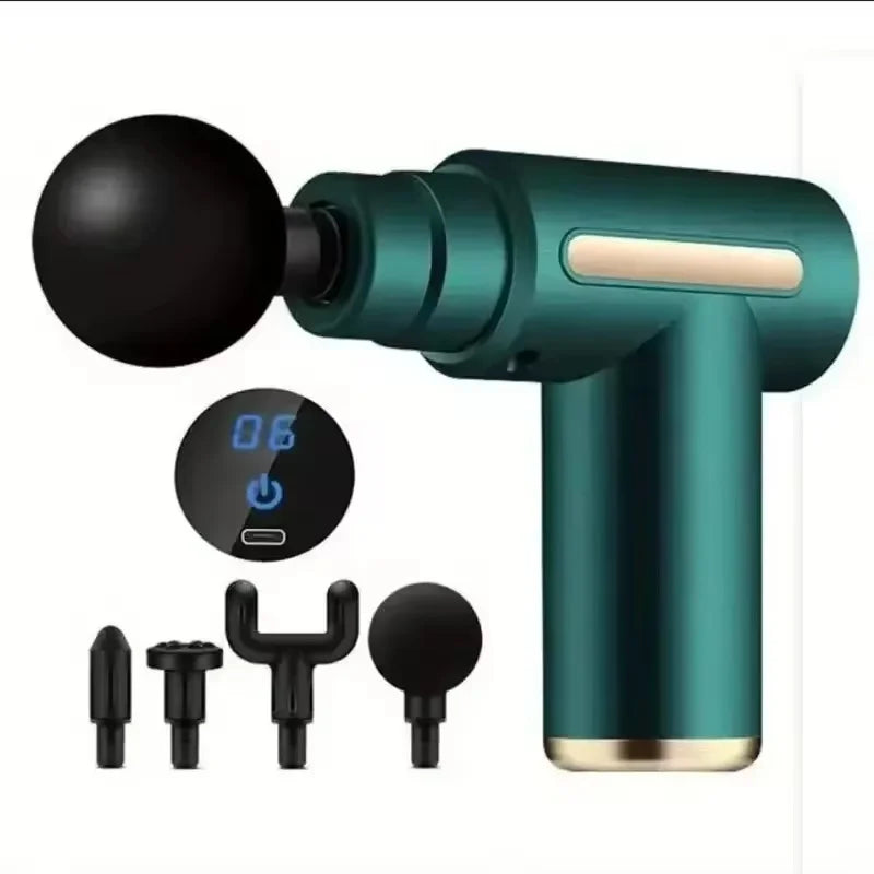 Massage Gun Muscle Relaxation Massage Equipment Neck Membrane Rob Cervical Spine Massage Instrument Mini Fascia Gun Wireless