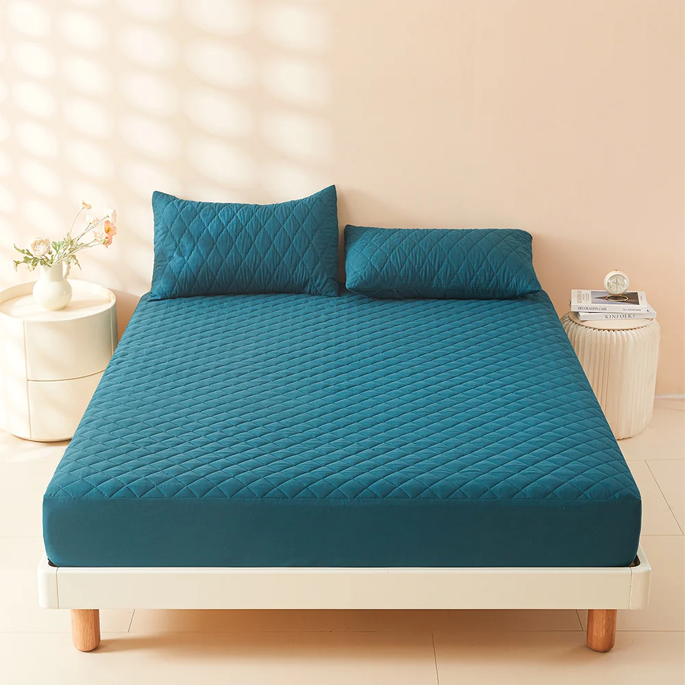 1PC 3D Air Fabric Thick Mattress Cover – 100% Waterproof, Soft & Breathable Fitted Mattress Protector (No Pillowcase)