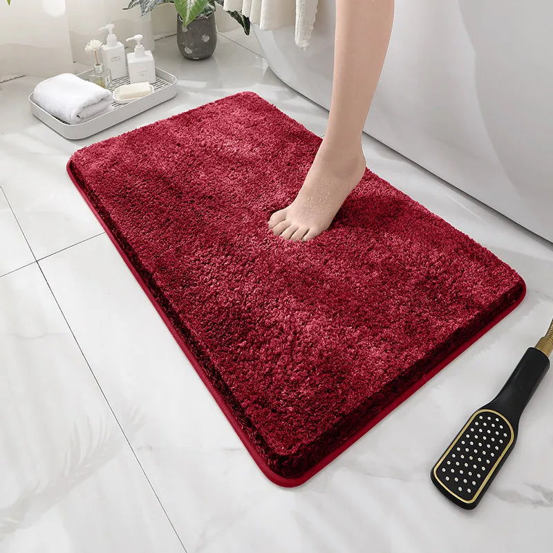 Ultra-Soft Plush Floor Mat – Non-Slip Water-Absorbent Rug for Bathroom, Bedroom & Living Room