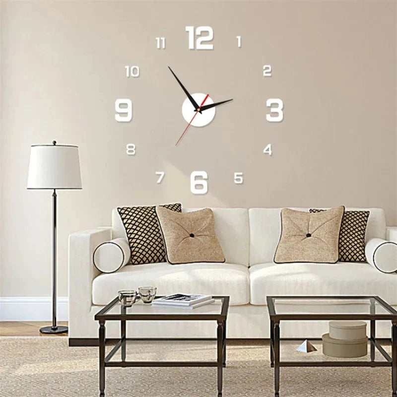 Luminous Digital DIY Stereoscopic Wall Clock – Silent, Modern Home Decoration for Living Room & Bedroom
