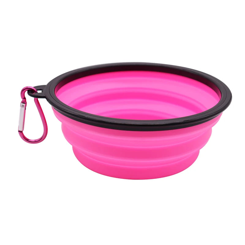 TPR Foldable Dog Bowl | Collapsible Pet Food Water Dish | Flexible, BPA-Free & Portable for Travel