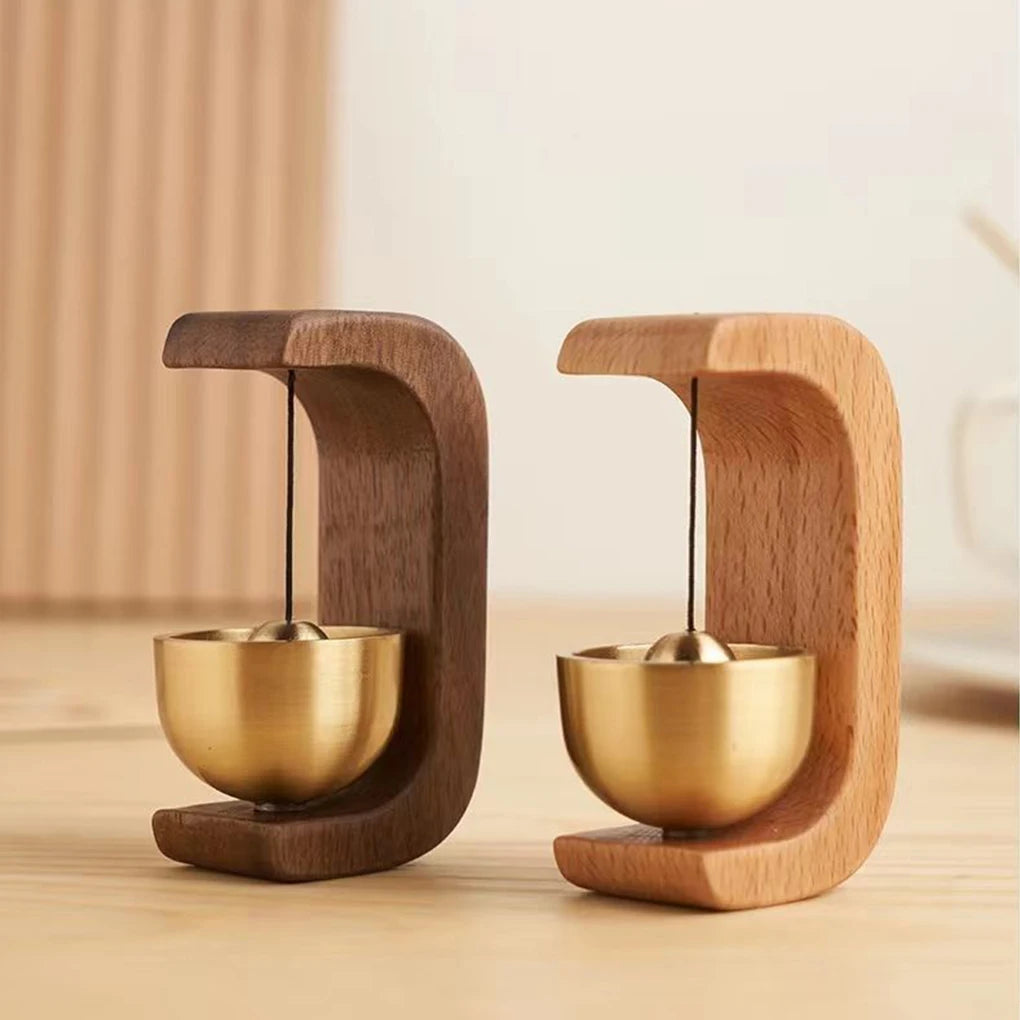 Wireless Doorbell with Wooden Wind Chimes – Decorative Entrance Bell for Home Opening & Decoration
