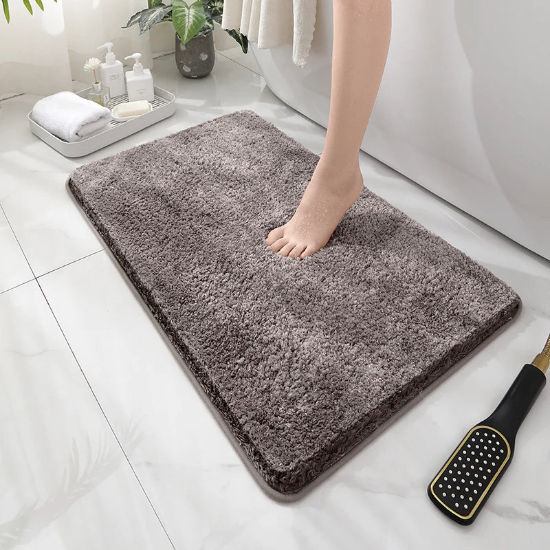 Ultra-Soft Plush Floor Mat – Non-Slip Water-Absorbent Rug for Bathroom, Bedroom & Living Room