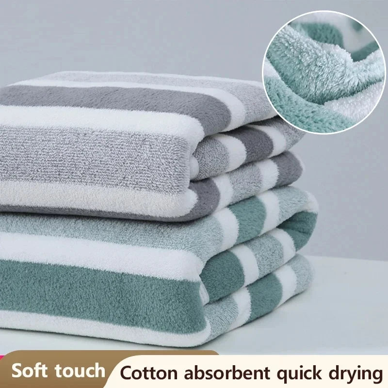 1PC Thickened Absorbent Bath Towel – Soft Face Towel for Home Use