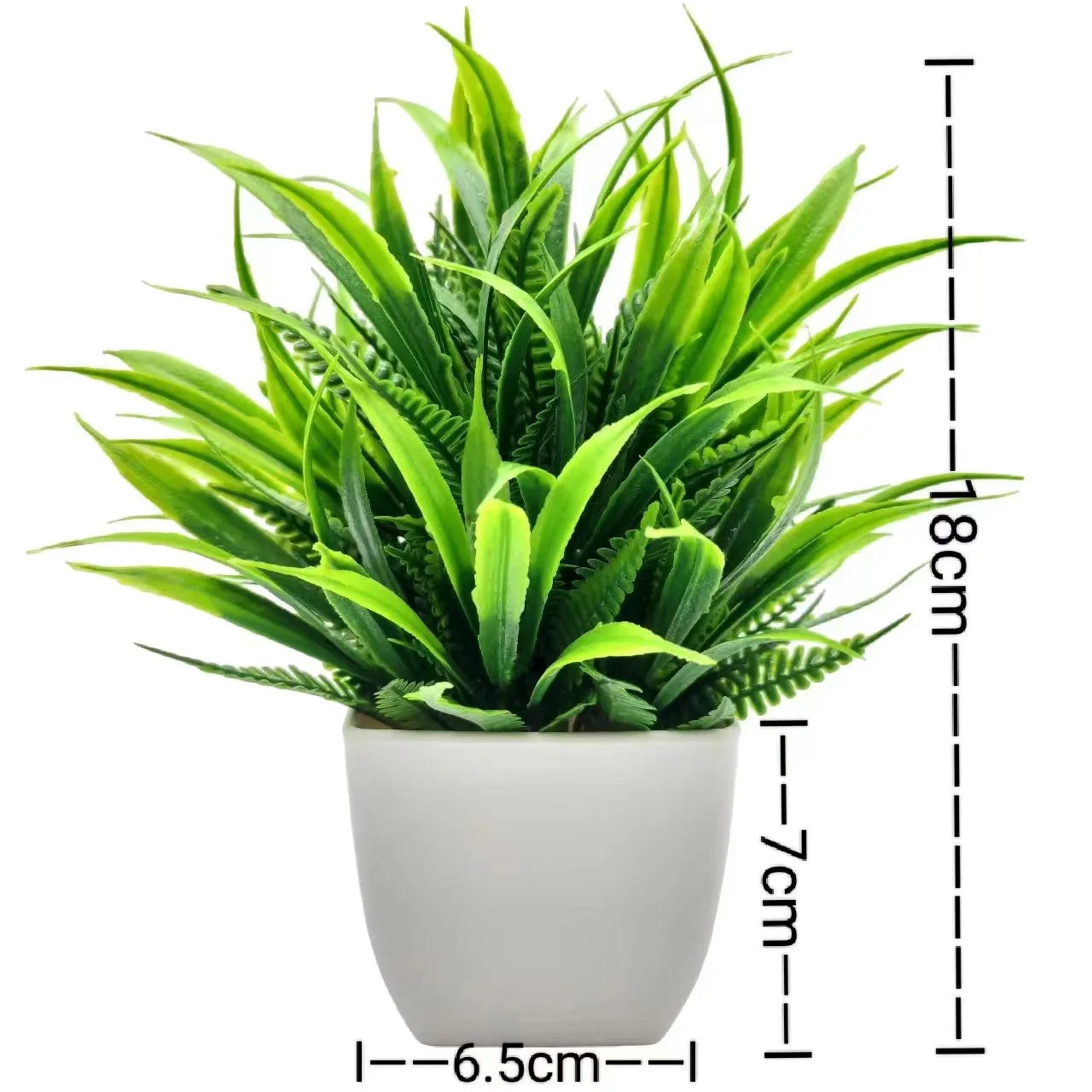1pc Artificial Plant in Plastic Pot – Realistic Greenery for Home, Office, Living Room & Bedroom Decor