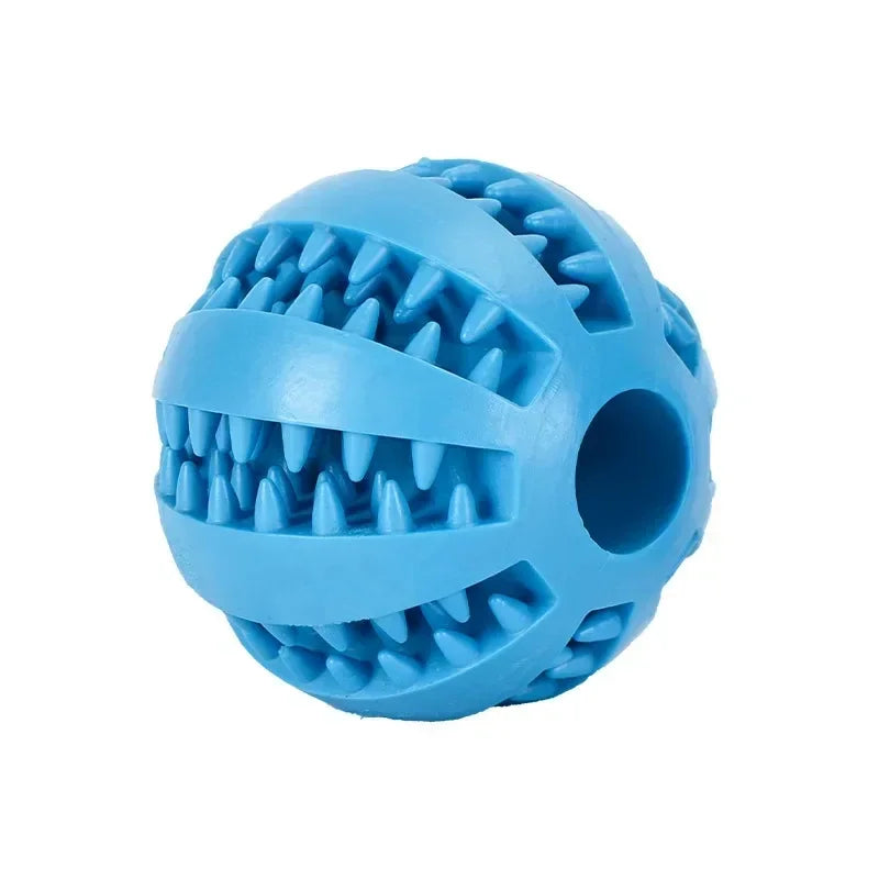 Dog Ball Toy for Small Dogs – Interactive Chew & Tooth Cleaning Rubber Ball