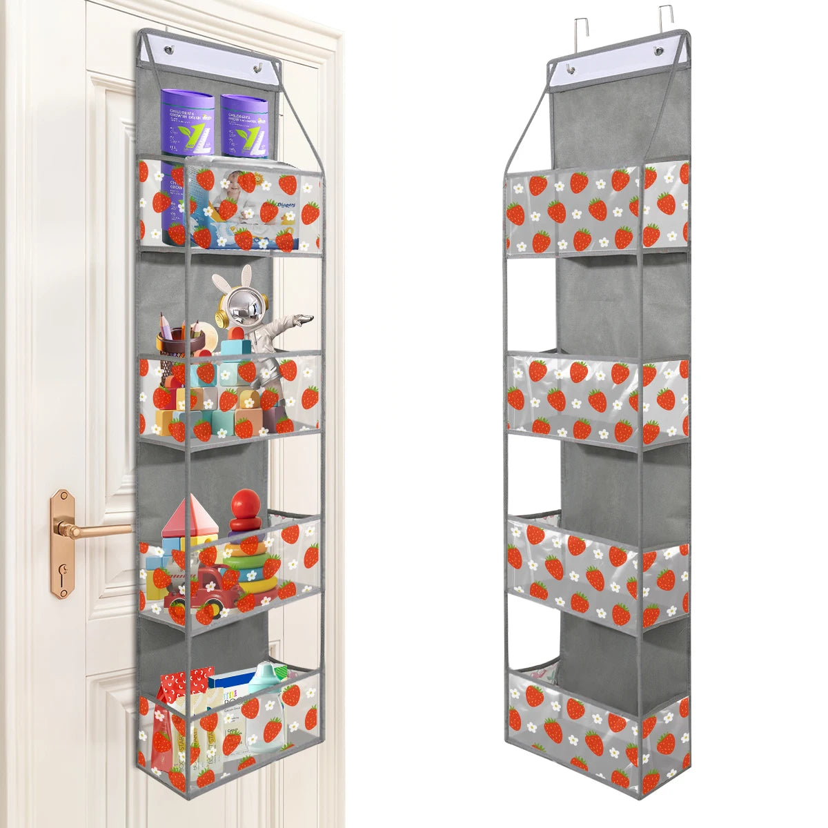 4/6 Layer Over-the-Door Hanging Organizer – Wall Storage for Bathroom, Closet, Nursery, or Bedroom