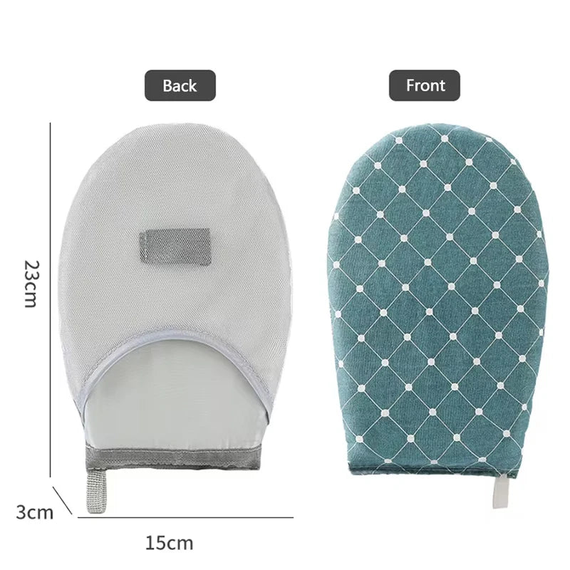 1PC Fabric Handheld Ironing Board with Insulated Gloves – Small Home Ironing Tray for Household Use