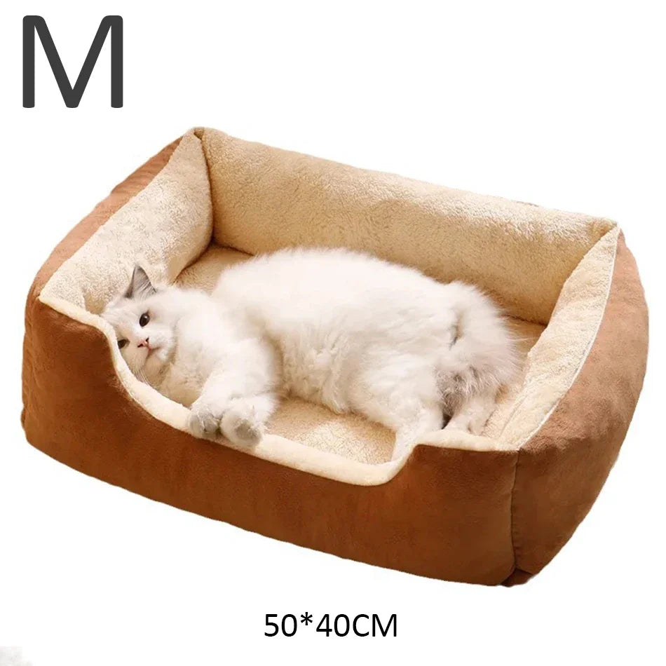 Cozy Pet Bed for Cats & Dogs – Soft Cushioned Basket & Habitat for Pets