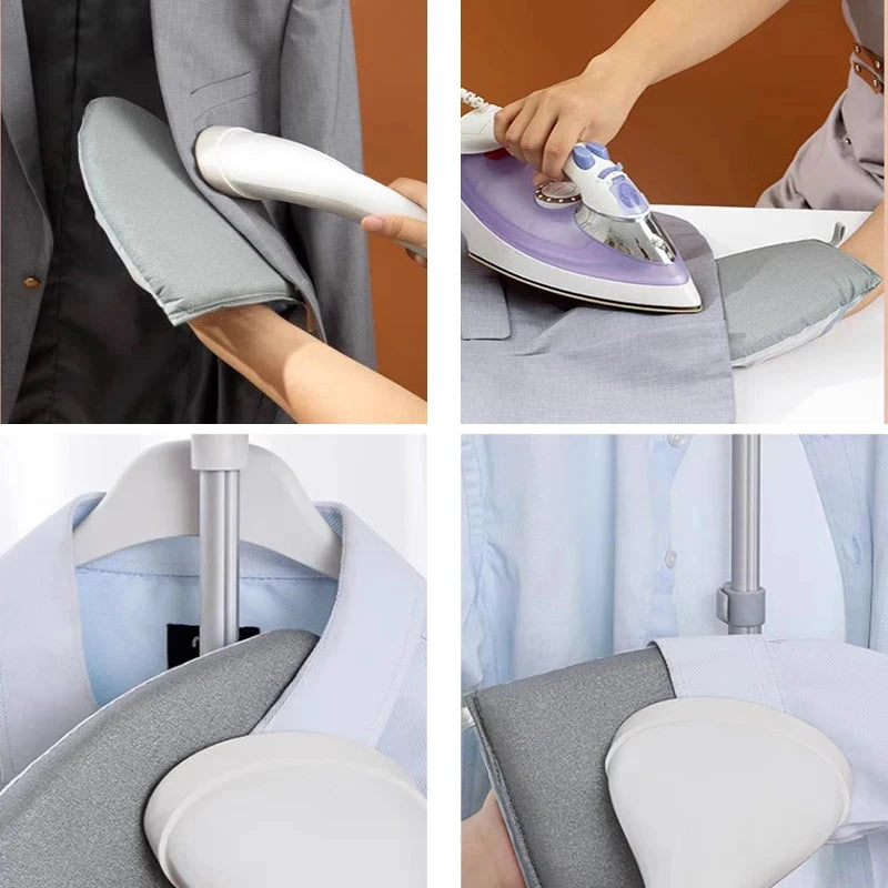 1PC Fabric Handheld Ironing Board with Insulated Gloves – Small Home Ironing Tray for Household Use