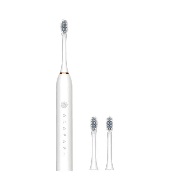 Electric Ultrasonic Toothbrush with Six Speed Modes – Soft Hair, USB Rechargeable, Waterproof Adult Tooth Cleaner – Automatic Couple Set